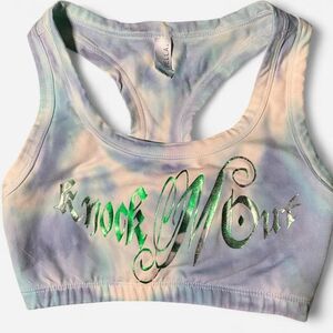 Women's White and Blue sports bran Bra